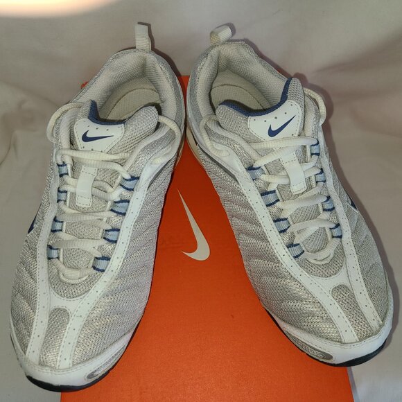 Nike Air Women’s Athletic Shoes – White/Grey/Blue - EUC - Picture 7 of 14